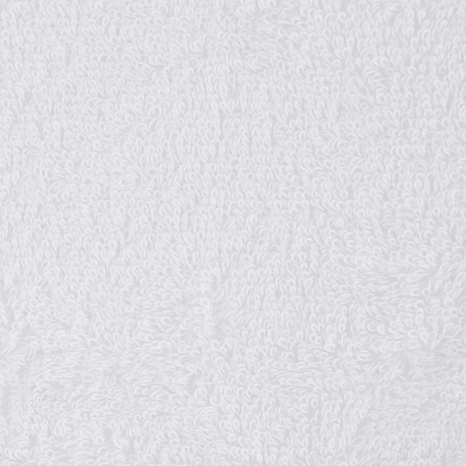Basics Egyptian Cotton Washcloths - 6-Pack, Pristine Snow: Home & Kitchen