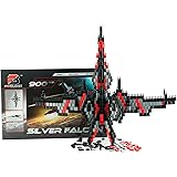 Pinblock ''Silver Falcon'' - Creative Smart Building Set for Boys and Girls with 900 Interlocking and Rotating Blocks, Manual Included