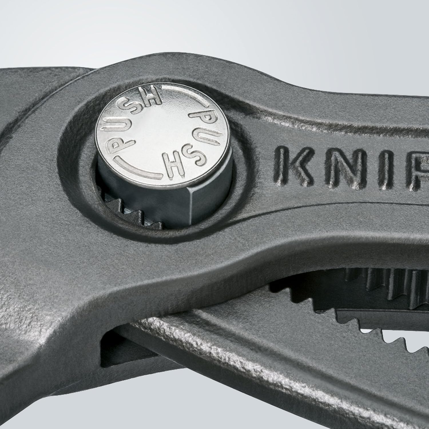 KNIPEX Cobra Water Pump Pliers, 250 mm, Nuts to 46 mm, Pipes to 52 mm, Self-Locking, Fine Adjustment by Button Push - Image 5