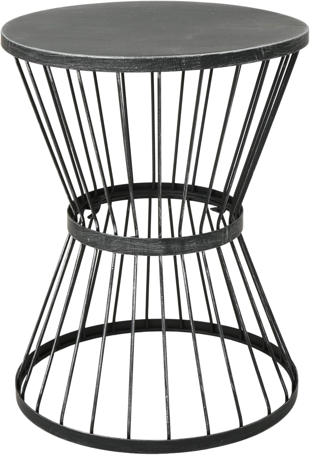 Christopher Knight Home Lassen Outdoor 16" Iron Side Table, Matte Black : Garden & Outdoor