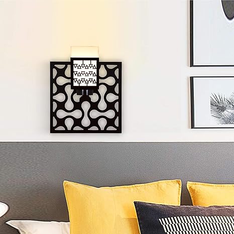 Shri Girraj Ji The Lazer Designed Wooden Wall Lamp Style Wall Lamp