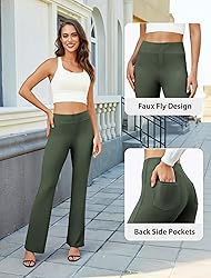 DLOODA Womens Bootcut Dress Pants Business Casual