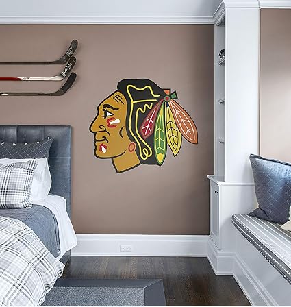 Fathead Chicago Blackhawks Logo Nhl Real Big Wall Decal Wall
