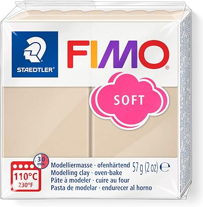 Staedtler 8020-70 FIMO Soft Oven-Hardening Polymer Modelling Clay Sahara 57g