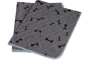 JDPET Washable Dog Pee Pads with Free Grooming Gloves,Non Slip Dog Mats with Great Urine Absorption,Reusable Puppy Pee Pads for Whelping,Potty,Training,Playpen