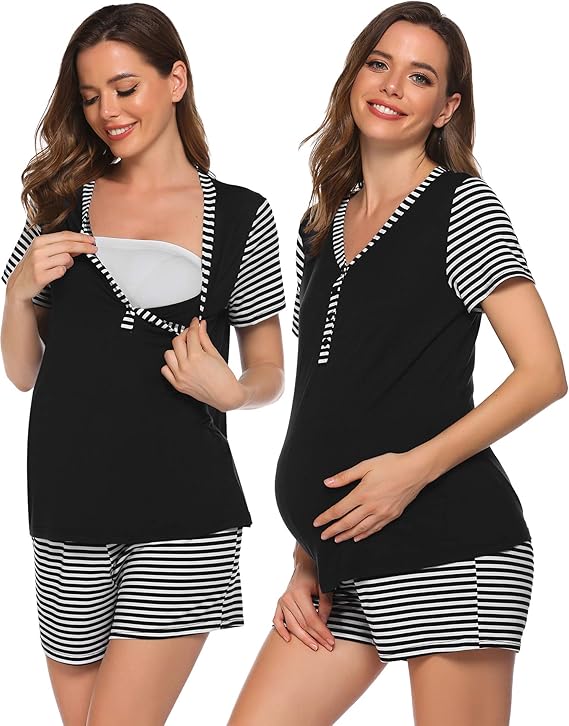 black nursing pyjamas