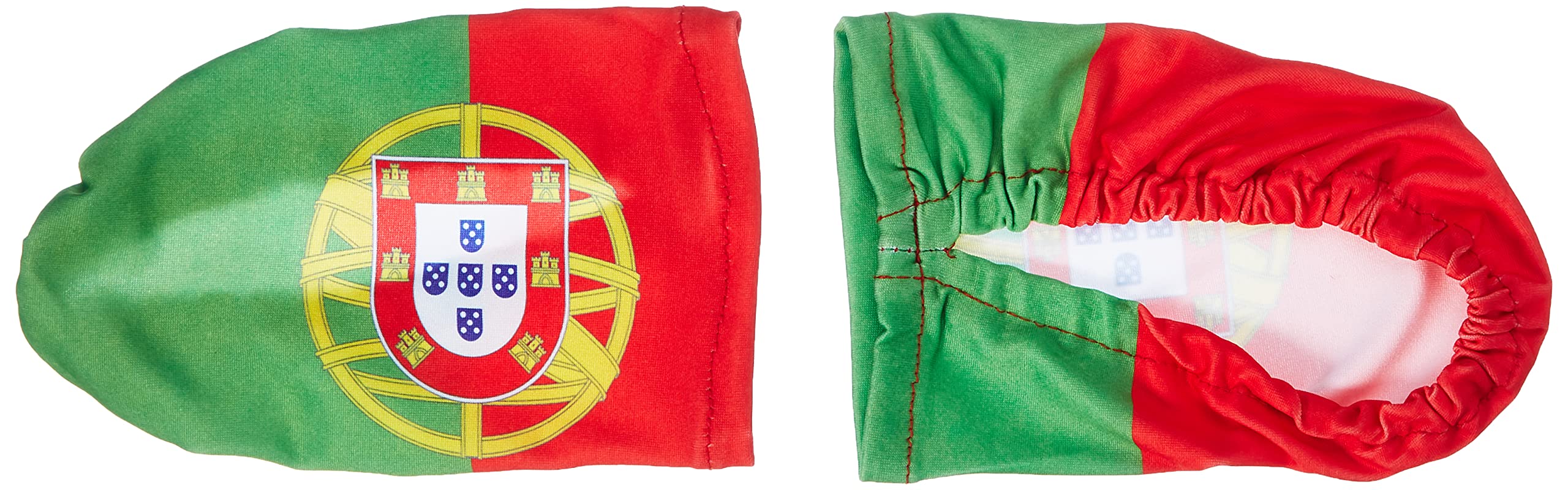 AZ FLAG - Portugal Car Mirror Flag - 2 Pieces - Polyester and Spandex Portuguese Small Flag for Car mirrors - Elastic
