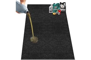 Nujzuir 36" x 60" Oil Drip Mat for Garage Driveway, Reusable Rubber Floor Oil Spill Leak Absorbent Pads for Motorcycle Car Oil Leak Stain Resistant(1pcs)