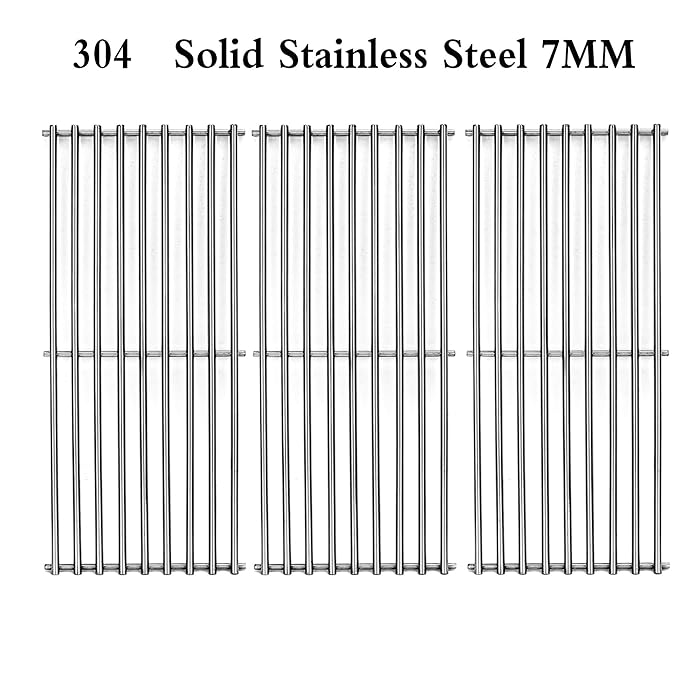Htanch SES703(3-Pack) Stainless Steel Cooking Grate for Select Kitchen Aid 720-0787D Brand Gas Grill-griddles