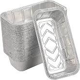 Waytiffer Loaf Pans [50 Pack] 2Lb Heavy Duty Disposable Aluminum Foil Premium Bread Tins Standard Size - 8.5" X 4.5" X 2.5" Perfect for Homemade Cakes &amp; Breads