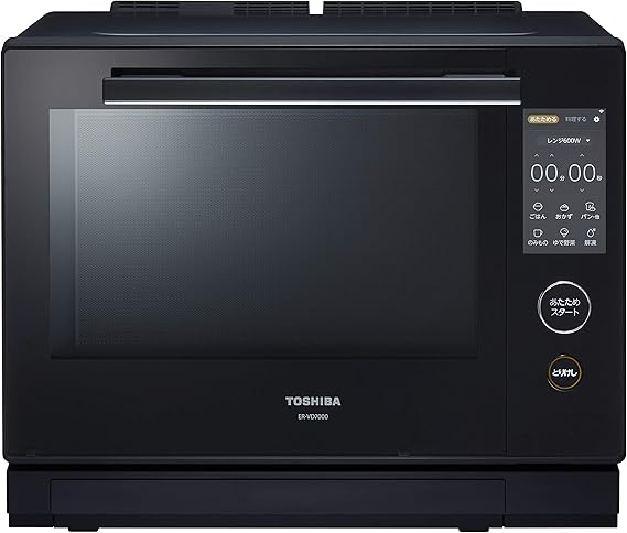 Amazon Co Jp 東芝 Toshiba 過熱水蒸気オーブンレンジ 30l 石窯ドーム Er Vd7000 K グランブラック ホーム キッチン