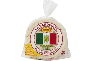 LA BANDERITA CARB COUNTER La Banderita® Family Pack | 6" Flour Tortillas | 20 Count 22.5oz. | 4 Pack Case.