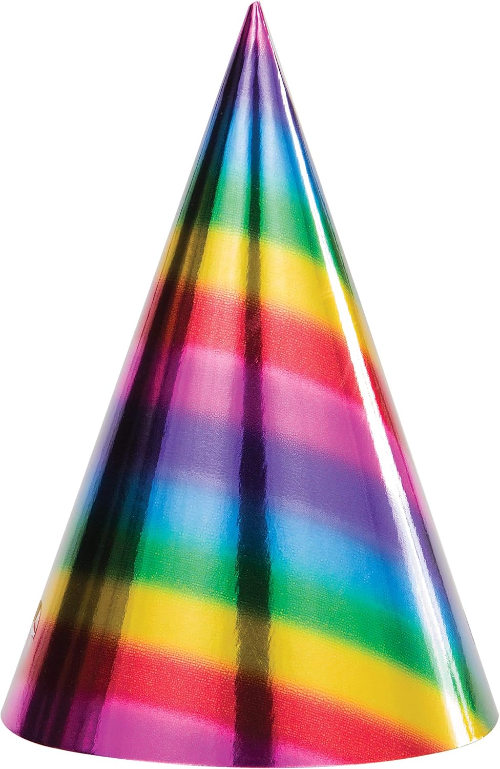 Rainbow Foil Party Hats, 24 ct: Clothing