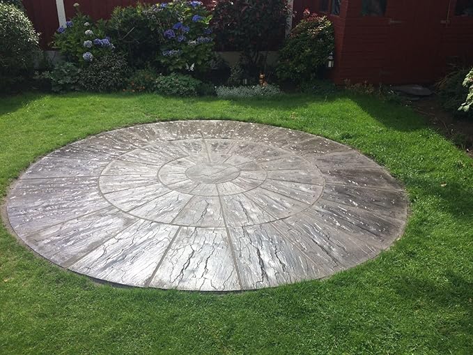 Stein Beton Kreis Terrasse Pflastersteine Set 3 0 Meter Amazon De Garten