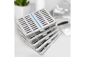 obiko Surgical Autoclave Sterilization Cassettes for 10 Instruments Set of 5 Surgical Autoclave Sterilization Cassettes