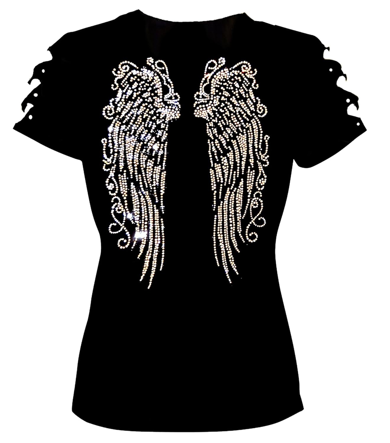 angel wings t shirt cut out