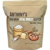 Anthony's Vital Wheat Gluten, Non GMO, Vegan, High Protein, 1.81 Kilogram (Pack of 1)