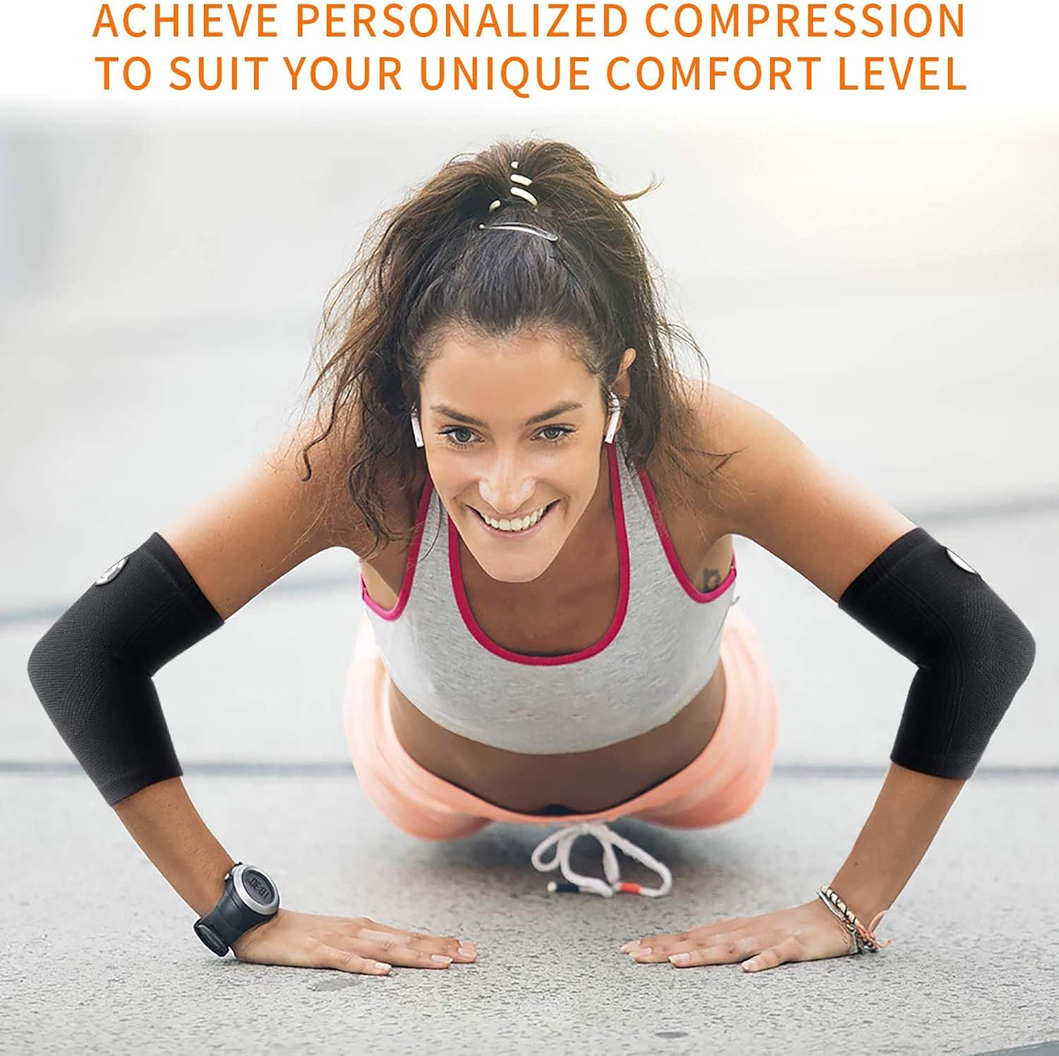 CAMBIVO 2 Pairs Tennis Elbow Brace for Women and Men, Elbow Compression Sleeve Support for Tendinitis, Golf Elbow Treatment, Workouts, Weightlifting, Arthritis: Sports & Outdoors