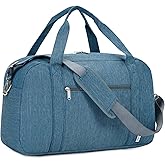 Narwey Carry on Bag 22x14x9 Airlines Approved, Carry on Duffle Bag for Airplane with Wet Pocket, Travel Duffel Bag Luggage Bag Weekender Overnight for Women Men (Navy Blue)