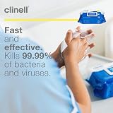 Clinell Antimicrobial Hand Wipes 200 Wipes Alcohol Free Dermatologically Tested view 3