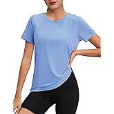 MAGCOMSEN Women's Tops Short Sleeve Workout Shirts UPF 50+ Quick Dry Athletic Running Swim Rash Guard