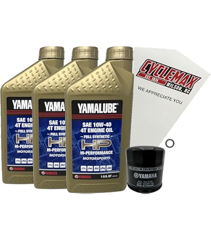 Amazon.com: Cyclemax Full-Synthetic Yamalube Oil Change Kit