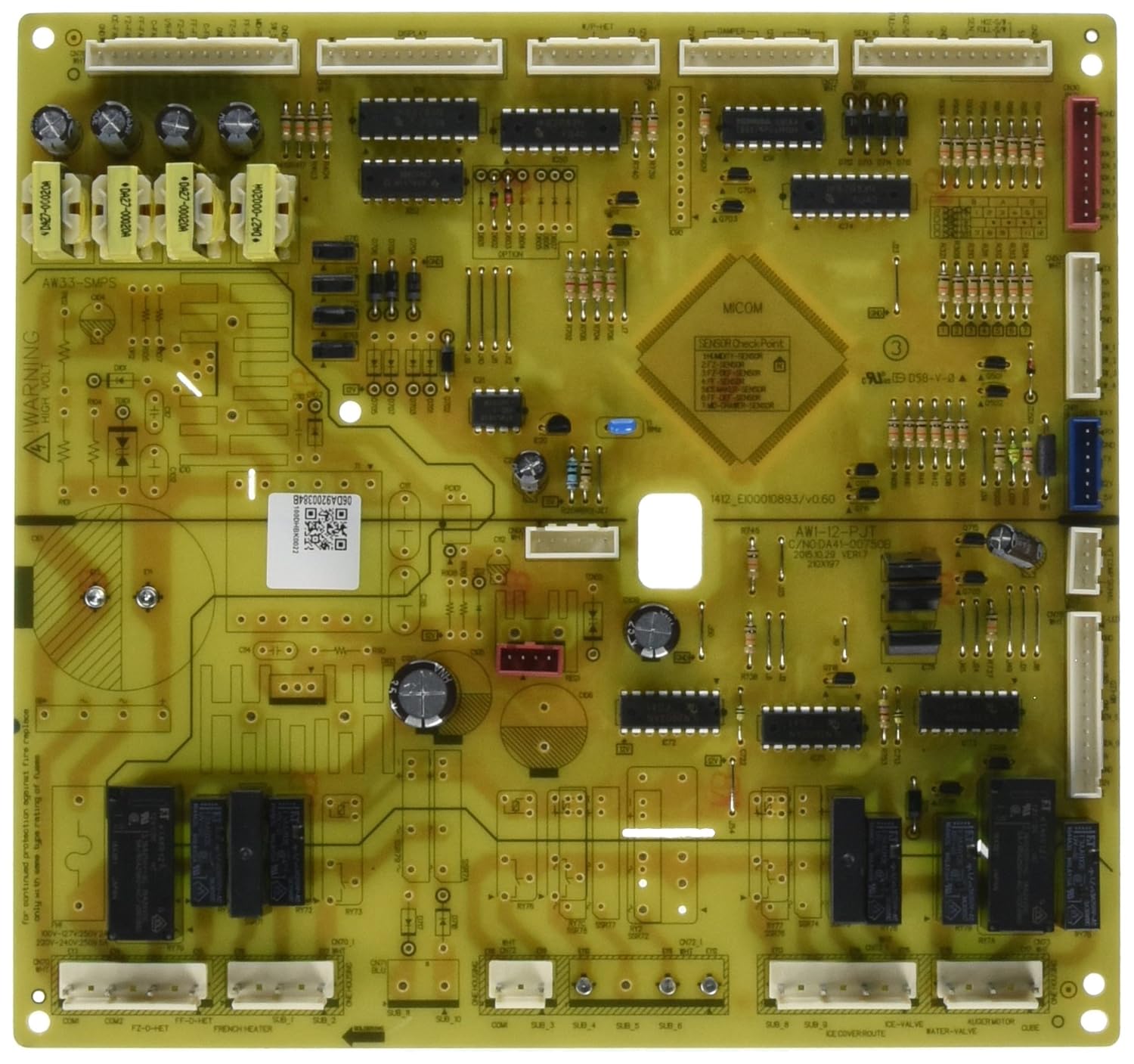 SAMSUNG REFRIGERATOR PCB MAIN AssemblyCONTROL BOARD DA92-00384B