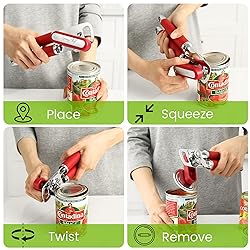 Spring Chef Stainless Steel Can Opener - Manual