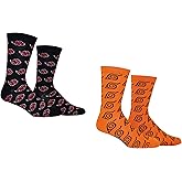 Everything Legwear Naruto Shippuden Socks Cosplay (2 Pair) - (1 Size) Akatsuki Naruto Gifts Crew Socks Women & Men's