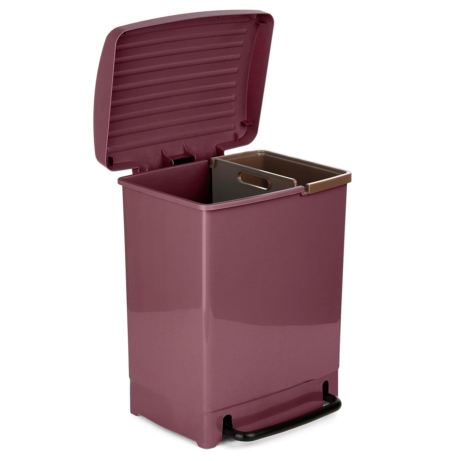 30 litros Tatay Basurero con Pedal Optimist Morado 33 x 30 x 44.5