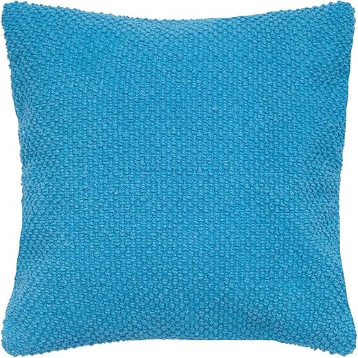 Amazon Com Rizzy Home 20 In X 20 In Blue Decorative Pillow With