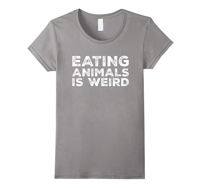 Eating Animals Is Weird T-Shirt - Vegan Vegetarian Funny Tee