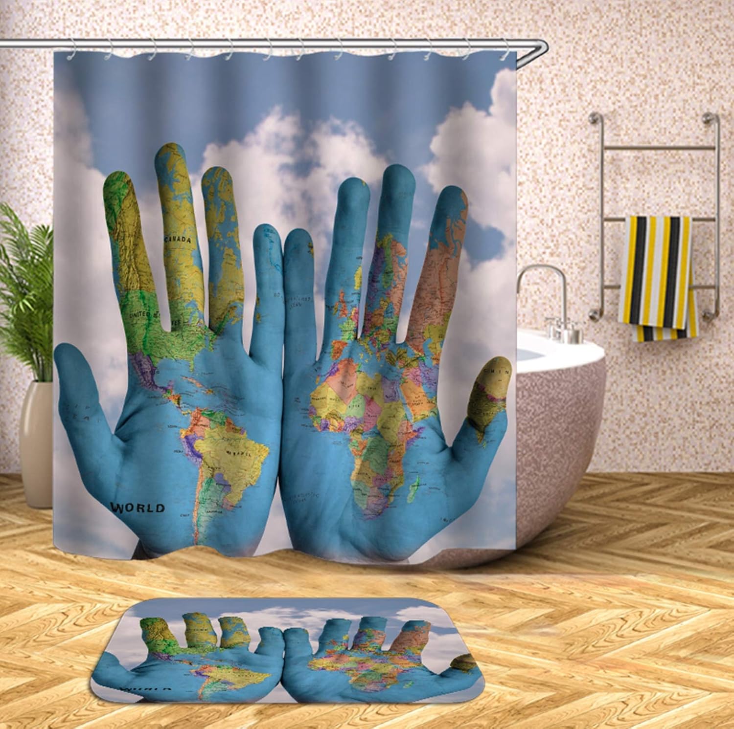 Salle De Bain Et Wc Beydodo Rideaux Salle De Bain Et Tapis