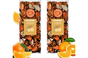 SCENTORINI Potpourri Bags, Citrus Scent, Potpourri Vase Filler, 10.44 oz, 2 Pack Home Fragrance Sachet Dried Flower, Bowl Fillers for Home Bathroom Coastal Decor