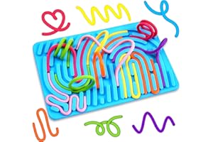 UIIOPJIOM Sensory Activities Board for Toddler Kid Airplane Travel Toys Sensory Fidgets Toy for Autism ADHD Stress Anxiety Quiet Road Trip Car Ride Calm Down Travel Essentials for 3+ Year Old Stuffers Gifts