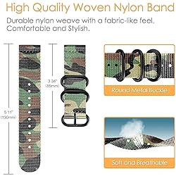 Lomet Nylon Bands 22mm Compatible with Samsung