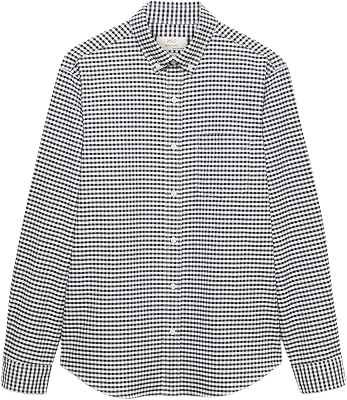 Camisa Oxford de Cuadros 100% algodón Ultimate Mezcla De Negro L