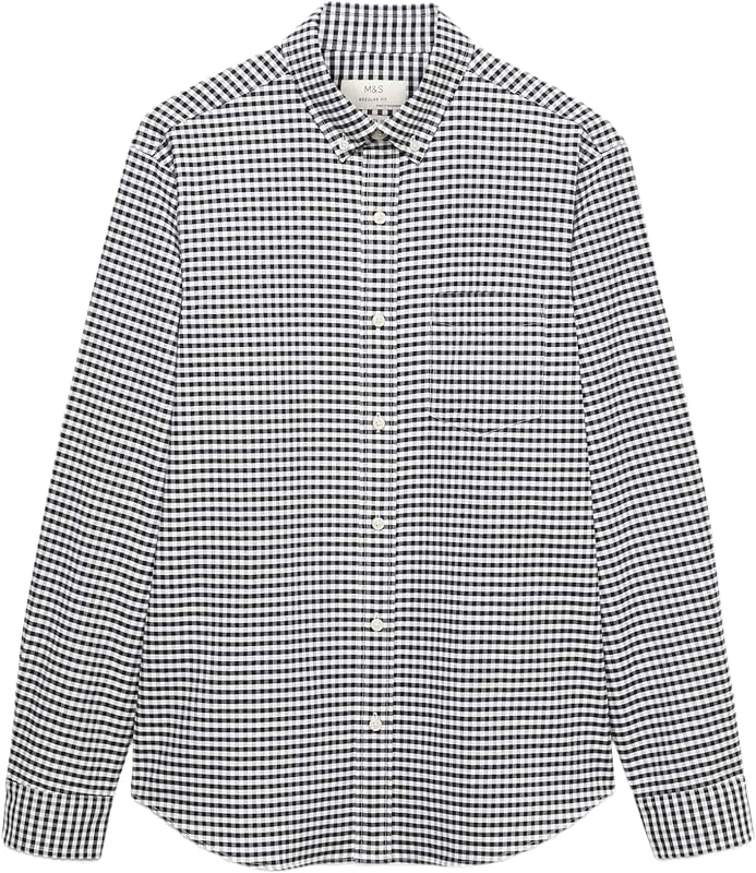 Hemd Regular Fit Schwarz-Mix L
