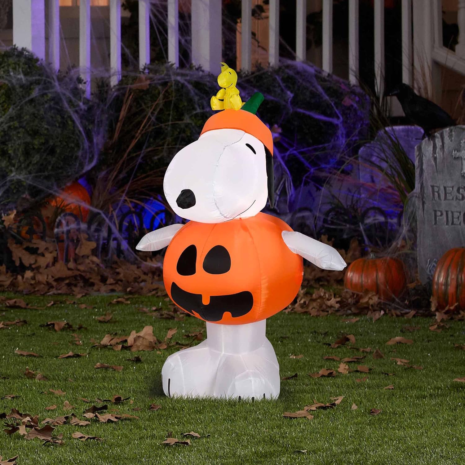 Gemmy Inflatables Snoopy as Pumpkin Home & Kitchen