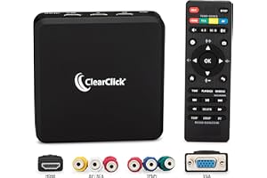 ClearClick HD Capture Box Platinum - Capture and Stream Video from HDMI, RCA, AV, VGA, YpbPr, VHS, VCR, DVD, Camcorders, Hi8
