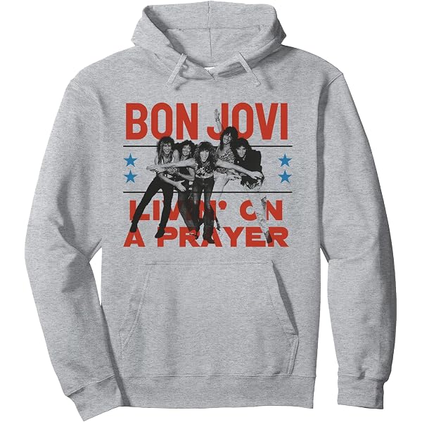 Amazon.com: Official Bon Jovi Livin' On A Prayer Long Sleeve T