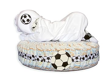 soccer diaper cake