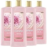 Caress Body Wash for Women, Daily Silk, 18 oz, 4 Count