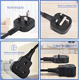 TISDLIP 5M Extension Lead 1 Gang 13A Fused Socket Black Power Strip view 6