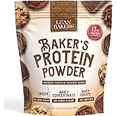 LEANBAKERS, Baker's Protein Powder Pure Natural Protein Blend, Whey Isolate, Whey Concentrate, Casein, Gluten Free, no sweeteners, Unflavored, 17.1 oz, for Baking high Protein Low Calorie Snacks