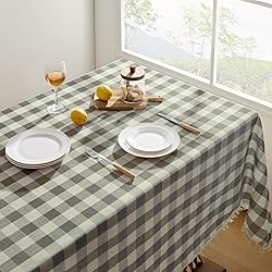 Softalker Checkered Tablecloth Rectangle, Heavy