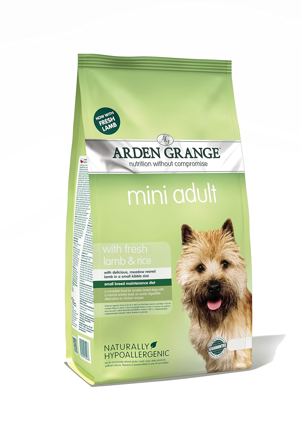 Arden Grange Mini Adult Complete Dry Dog Food Lamb and Rice, 6 kg
