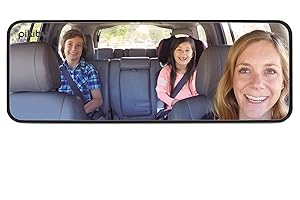 Family Car Mirror by Pikibu® - A better way to see your kids. View ALL your children and your blind spots - 180-degree View - High Definition Clarity