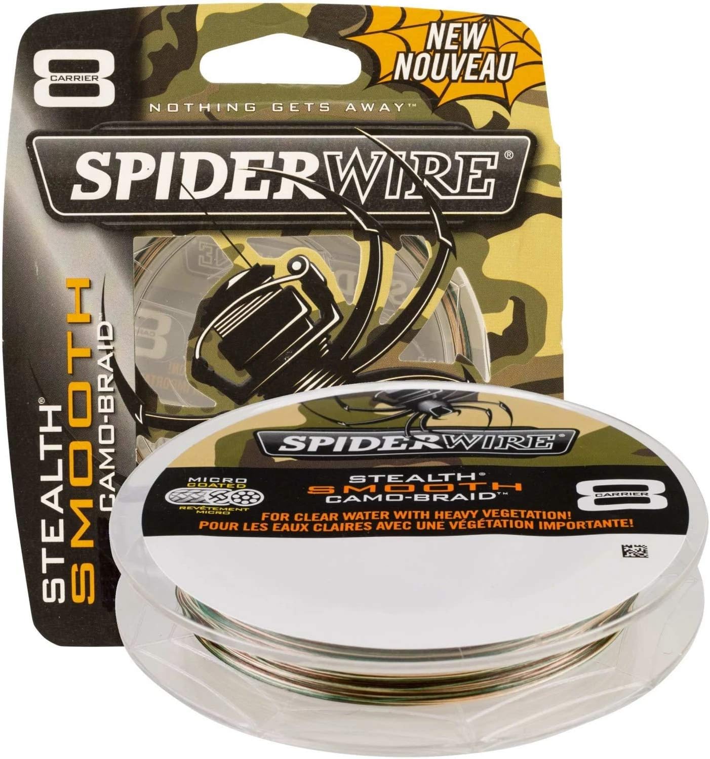 Spiderwire Stealth Smooth 8 Camo Braid 300m. (Camo, 0.20mm/44lb)