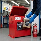 Horison Industries COSHH Cabinet - Fire Proof Flammable Liquid Storage Cupboard view 2